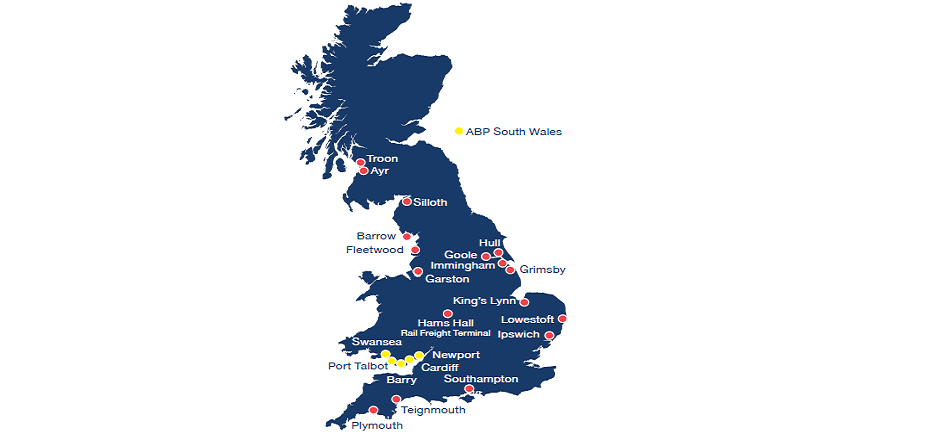 ABP SOUTH WALES OPERATES FIVE PORTS ACROSS THE REGION